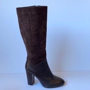 Johnston & Murphy 'Yvonne' Tall Leather in Brown Calfskin Boot 8M
